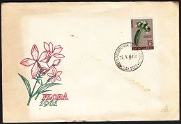 Yugoslavia 1961, Illustrated Cover "Flora 1961"  W./ Special Postmark "Slav. Brod" Ref.bbzg - Covers & Documents