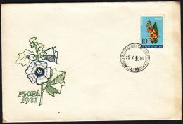 Yugoslavia 1961, Illustrated Cover "Flora 1961"  W./ Special Postmark "Slav. Brod" Ref.bbzg - Covers & Documents