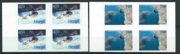 Norvège 2001 N°1332/1333 Neufs** En Blocs De 4 Sports Loisirs - Unused Stamps