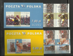 Carnet Booklet Markenheftchen Pologne Polen Poland 73/74  Pape Pope Papste  Jean Paul II - Cuadernillos