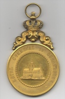 Médaille Bélière Décorative. La Fraternelle Ouvrière De Schaerbeek. Inauguration Du Drapeau. 1894 - Professionals / Firms