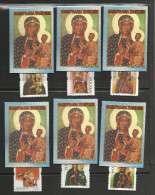 Carnet Booklet Markenheftchen Pologne Polen Poland 248 Vierge Madone Enfant Jésus  6 Versions - Postzegelboekjes