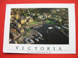 VICTORIA THE INNER HARBOUR FROM THE AIR - Victoria