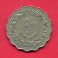 F4332 / - 50 Dirhams  - 1395 / 1975  - Libia Libya Libyen Libye Libie - Coins Munzen Monnaies Monete - Libya