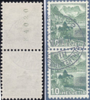 Schweiz 1948 Zu#286RM Rollenmarke Gestempelt - Rouleaux