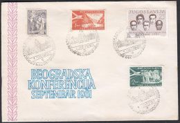 Yugoslavia 1961, Illustrated Cover "Belgrade Conference" W./ Special Postmark "Belgrade" ,ref.bbzg - Covers & Documents