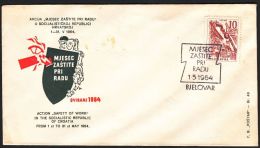 Yugoslavia 1964, Illustrated Cover "Safety At Work" W./ Special Postmark "Bjelovar" ,ref.bbzg - Covers & Documents