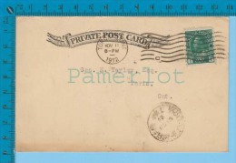 J.T. Melady  Postal Stationery  1912( Cover Toronto Ont.  With A " 4" And A "C" In The Flag Cancel  ) Recto/verso - Covers & Documents