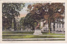 Yale Campus Showing Vanderbilt Hall And Yale Library New Haven Connecticut - New Haven