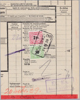 Heimat TG ESCHENZ 1939-11-18 Bahnstempel Eisenbahnmarken Auf Frachtbrief Stück - Bahnwesen