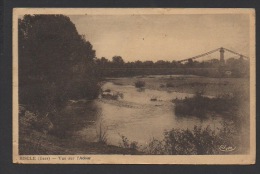 DF / 32 GERS / RISCLE / VUE SUR L' ADOUR ET LE PONT / CIRCULÉE EN 1942 - Riscle