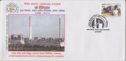 India  2013 -  2630 MW Thermal Power Project  Special Cover  # 83527  Inde Indien - Agua