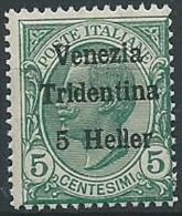 1918 TRENTINO EFFIGIE 5 H MNH ** - ED768-5 - Trento