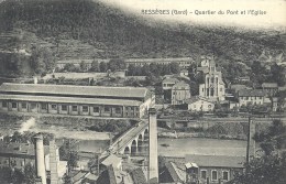 LANGUEDOC ROUSSILLON - 30 - GARD - BESSEGES- Quartier Du Pont Et L'église - Bessèges