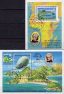 Brasiliana EXPO Rio 1979 St.Thomas-Insel Blocks 35+36 O 55€ Post-Flug Zeppelin Blocs Philatelics Sheets Bf Sao Tome - 1893 – Chicago (Stati Uniti)