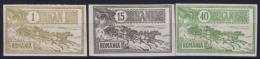 Romenia, 1903 Mi 146+150+152  Non Perforated, MH/* - Neufs