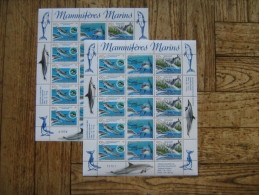 2005   P 941/943  ET  P 965/967   * *    FAUNE MARINE CETACES  DAUPHINS FEUILLETS LA PAIRE - Unused Stamps