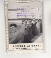 PO6758C# Brochure DISCHI CARISCH - PEPPINO DI CAPRI E I SUOI ROCKERS 1960 - Sonstige & Ohne Zuordnung