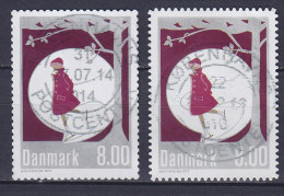 Denmark 2013 Mi. 1759 A, C    8.00 Kr Winter Stamp (From Booklet & Sheet) Both With Deluxe Cancel !! - Gebruikt