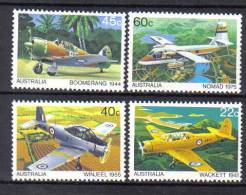 AUS725  - AUSTRALIA 1980, Serie N. 722/725  ***  Aviazione - Mint Stamps