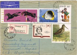 10076. Carta Certificada Aerea POZNAN (Polonia)  1970 - Lettres & Documents