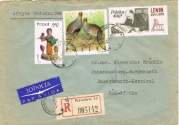 10079. Carta  Certificada Aerea WROCALW (Polonia)  1970 - Lettres & Documents