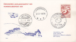 Greenland Hundeslædepost Dog Sledge Post 1970 JAKOBSHAVN Ilulissat RODEBAY - Ok´aitsut Falcophil 1970 Card (Cz. Slania) - Briefe U. Dokumente