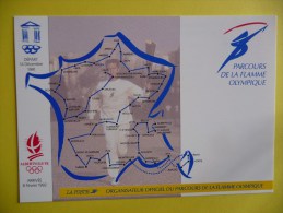 Parcours De La Flamme Olympique Lors Des Jeux D'Hiver à ALBERTVILLE - Olympische Spiele