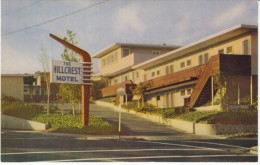 Oakland California, Hillcrest Motel, Sign, Lodging, C1960 Vintage Postcard - Oakland