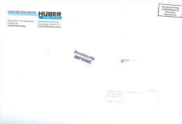 Österreich Bad Ischl Taxe Percue - Stempel 1995 Drucksache Huber Edelstahl Maschinen- Und Anlagenbau Brief Nach BRD - Macchine Per Obliterare (EMA)