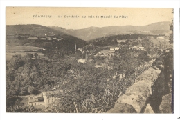 Cp, 42, Pélussin, Le Perthoir, Au Loin Le Massif Du Pilat, Voyagée - Pelussin