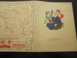 Protége Cahier PC Publicité NEGRITA Rhum Negrita  Qq Dates D'histoire  Grands Fleuves Français  L'Anglais Mesure Tables - Liquor & Beer