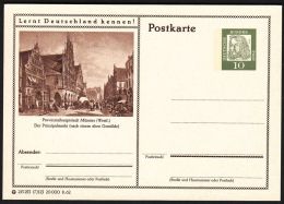 Germany 1962, Illustrated Postal Stationery "Provincial Capital Münster - The Prinzipalmarkt Square", Ref.bbzg - Bildpostkarten - Ungebraucht