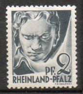 RHENO-PALATIN  2pgris 1947-48  N°1 - Rheinland-Pfalz