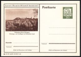 Germany 1962, Illustrated Postal Stationery "Waldenburg", Ref.bbzg - Bildpostkarten - Ungebraucht