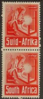 SOUTH AFRICA 1941 6d V Pair SG 93 M #CM361 - Unused Stamps