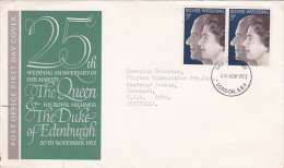 Great Britain 1972 Silver Wedding FDC - Non Classés