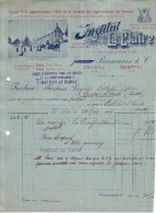 SUISSE - LE LOCLE - DOUBS - MORTEAU - INSTITUT LA CLAIRE - LEVURE PURES DE VIN - JAMES BURMANNE - 1904 - Svizzera