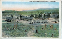 AK ALABAMA ANNISTON U.S.NATIONAL GUARD CAMP MC CLELLAN , VIEW IN ARTILLERY CAMP OLD POSTCARD - Other & Unclassified