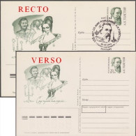 Russie 1992. Carte Postale, Entier Imprimé Recto-verso (erreur). Alexis Tolstoï, Poète, Dramaturge, Maître Des Chasses - Varietà E Curiosità