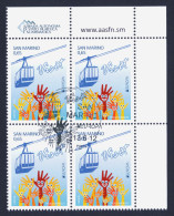 2012 SAN MARINO "EUROPA-VISIT" QUARTINA ANNULLO PRIMO GIORNO - Used Stamps