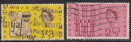 Freedom From Hunger, Food Campaign, Agriculture, Plant, GB Set Of 2 Used, Great Britain 1963, (sample Image) - Against Starve