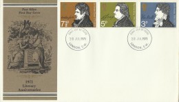 Great Britain 1971 Literary Anniversaries FDC - Ohne Zuordnung