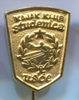 Rowing, Kayak, Canoe - KK STUDENICA, Usce, Serbia, Vintage Pin, Badge - Aviron