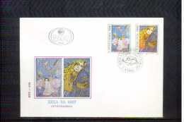 Jugoslawien / Yugoslavia / Yougoslavie 1993 Children For Peace FDC - Covers & Documents