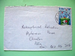 Ireland 1988 Cover To England - Love - Letters And Pillar Box (Scott 707 = 1.25 $) - Storia Postale