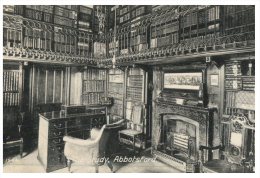 (PF 888) Very Old Postcard - Carte Ancienne - Abbotsford Library - Bibliotheken
