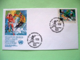 United Nations Vienna 1988 FDC Cover - Health In Sports - Ski - Tennis - Cartas & Documentos