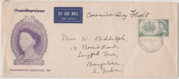 AUSTRALIA - 1953 - Coronation Her Majesty Queen Elisabeth The Second - 2 June - Commemorating Coronation Day Flight -... - Premiers Vols