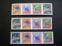 USA 2013  FLAG FOR ALL SEASONS  STRIP OF 4 AVR, SSP, CCL   Photo Is Example    MNH **  (P43-630) - Ungebraucht